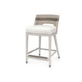 Fritz Rope 24" Counter Stool in Fog White