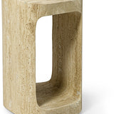 Bianca Travertine Side Table