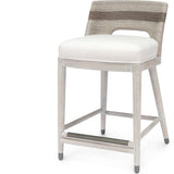 Fritz Rope 24" Counter Stool in Fog White