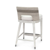 Fritz Rope 24" Counter Stool in Fog White