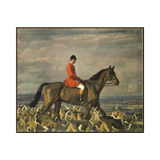 Major T. Bouch and the Belvoir Hounds (57x47)