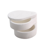 Alabaster Teardrop Double Swivel Box