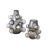 Bubbled Vase - Smoke Grey
