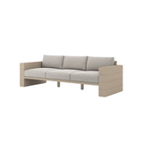 Leroy Outdoor Sofa, Washed Brown