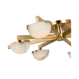 Pedra Large Staggered Arm Flush Mount