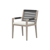 Sherwood Outdoor Dining Armchair, Weathered Grey