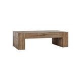 Bristol Solid Wood Rectangle Coffee Table - Cafe Brown