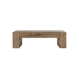 Bristol Solid Wood Rectangle Coffee Table - Cafe Brown