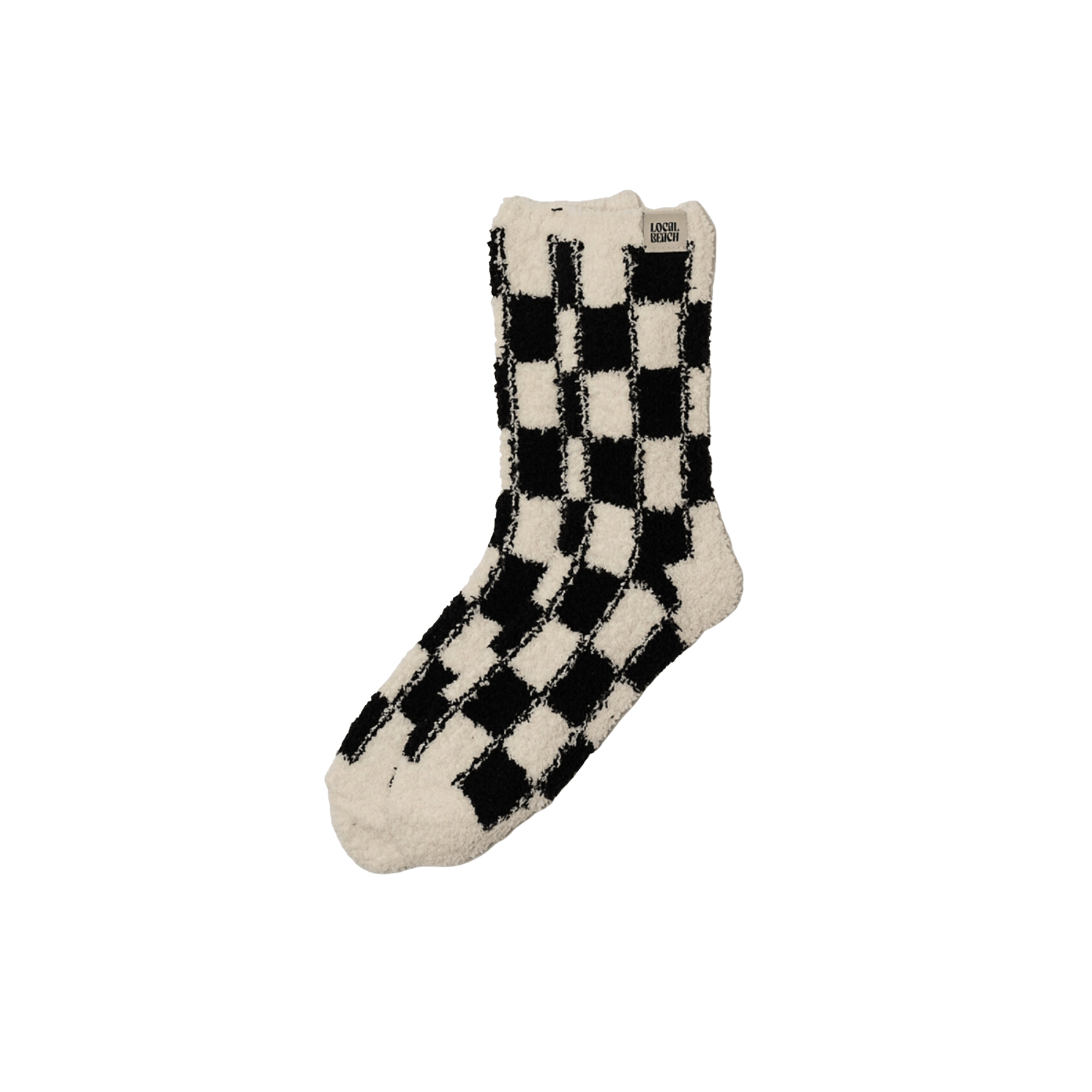 Black Checkered Cozy Socks | Design for the PPL
