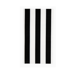 Black Noir Cabana Stripe Party Napkins | Design for the PPL