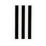 Black Noir Cabana Stripe Party Napkins | Design for the PPL