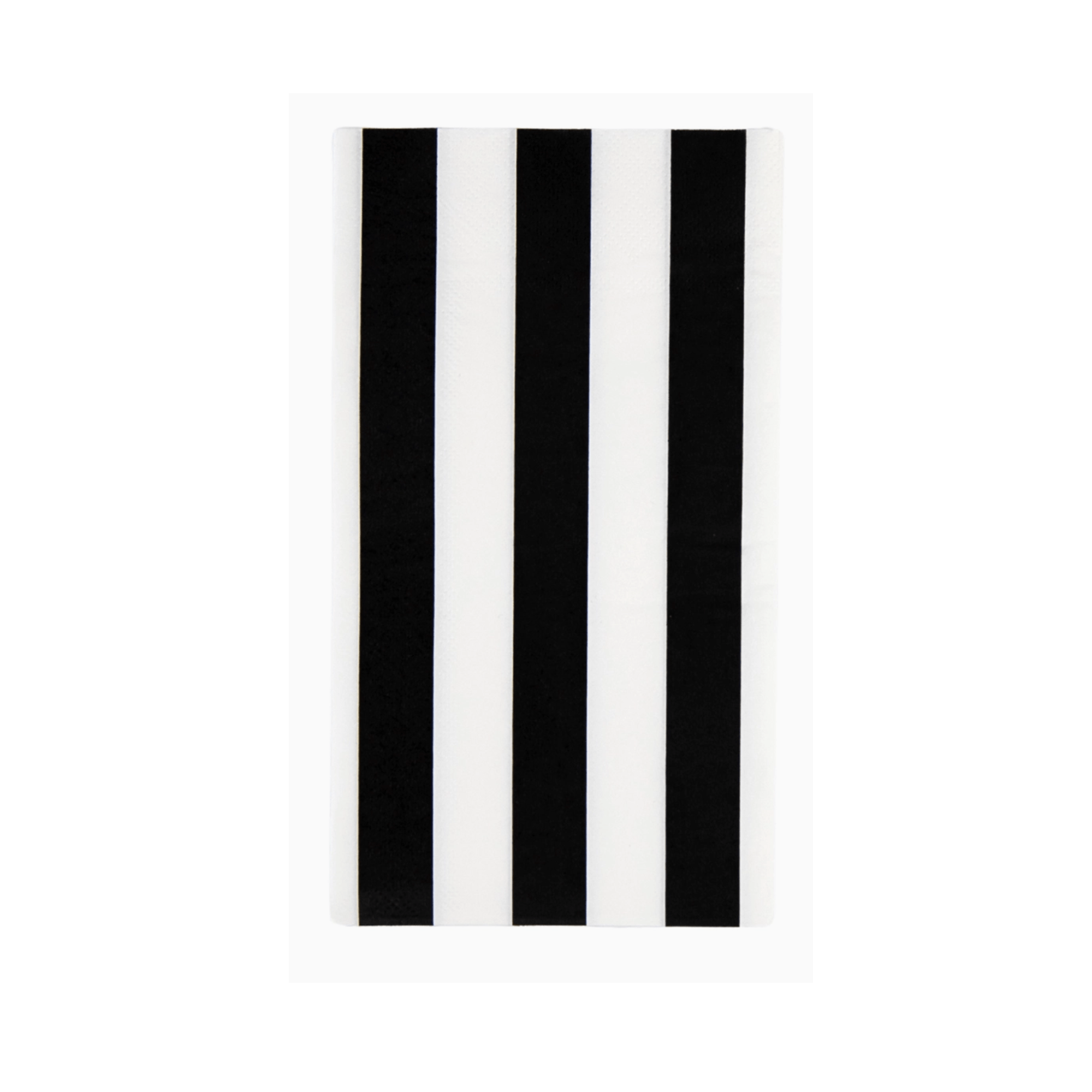 Black Noir Cabana Stripe Party Napkins | Design for the PPL