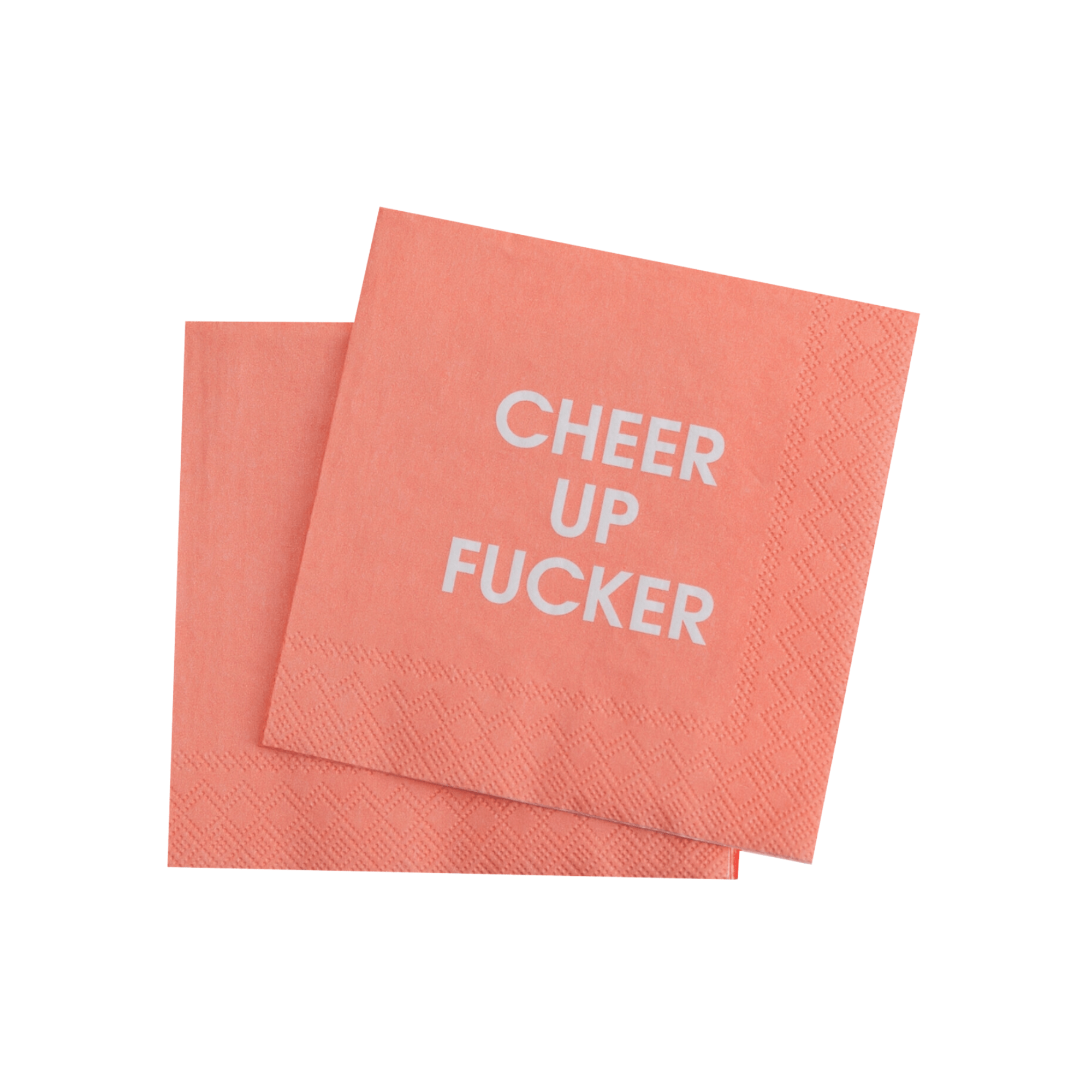 Cheer Up Fucker Cocktail Napkins | Design for the PPL
