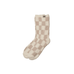 Cream Checkered Cozy Socks | Design for the PPL