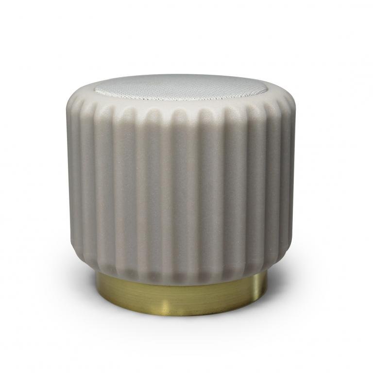Dentelles GREY speaker USB recharge gold base | 12,5 cm x 13,5 cm | Design for the PPL