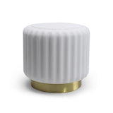 Dentelles White speaker + Light USB recharge gold base | 12,5 cm x 13,5 | Design for the PPL