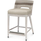 Fritz Rope 24" Counter Stool in Fog White