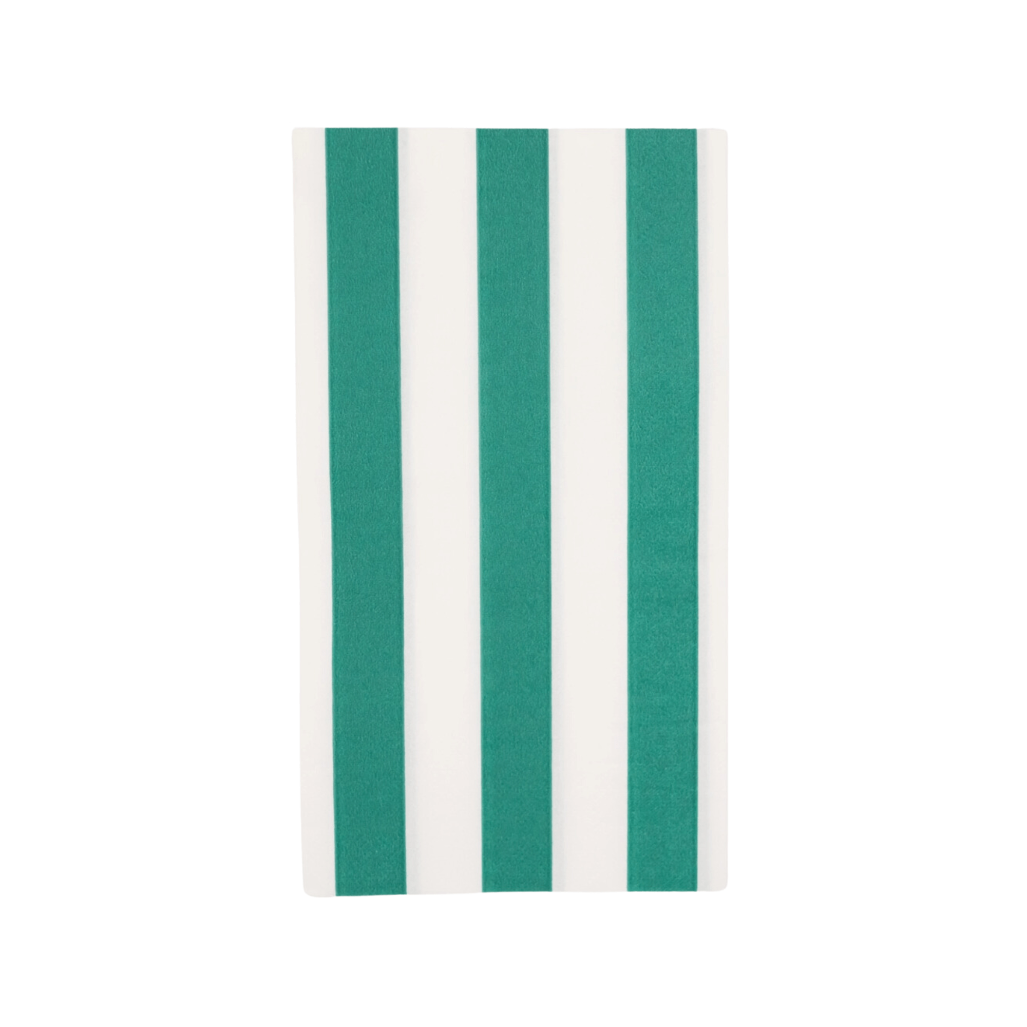 Emerald Green Cabana Stripe Party Napkins | Design for the PPL