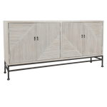 Finn Mango Wood 4Dr Cabinet Gray Wash | Design for the PPL