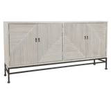 Finn Mango Wood 4Dr Cabinet Gray Wash | Design for the PPL