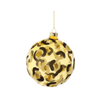 Glittered Cheetah Bauble Ornament | Design for the PPL