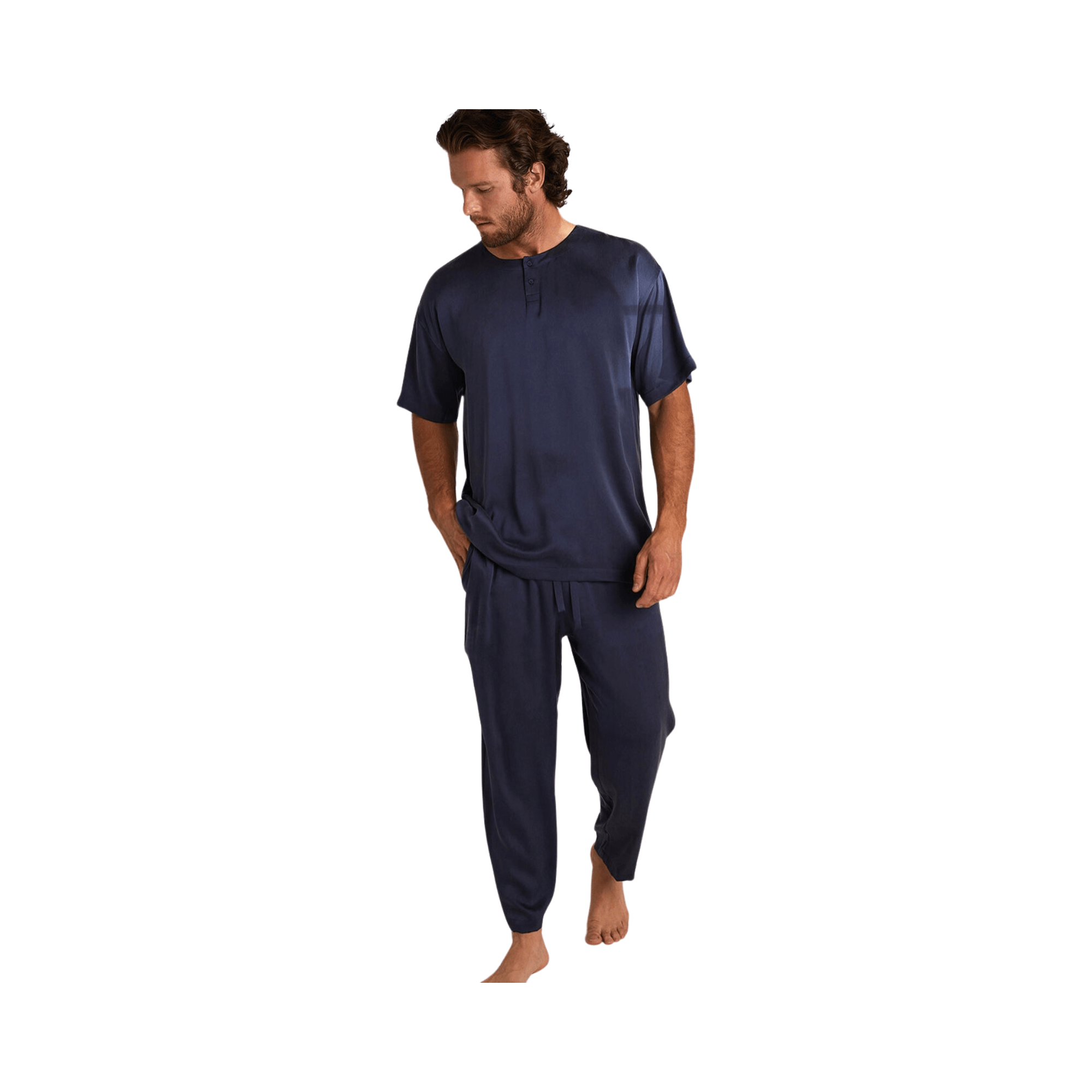 Men's Washable Silk Set Deep Blue | Design for the PPL