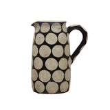 Pitcher/Vase - Dots, Black & Cement | Design for the PPL