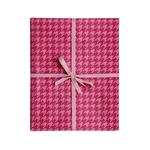 Red and Pink Houndstooth Wrapping Paper Roll | Design for the PPL