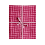 Red and Pink Houndstooth Wrapping Paper Roll | Design for the PPL