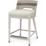 Fritz Rope 24" Counter Stool in Fog White
