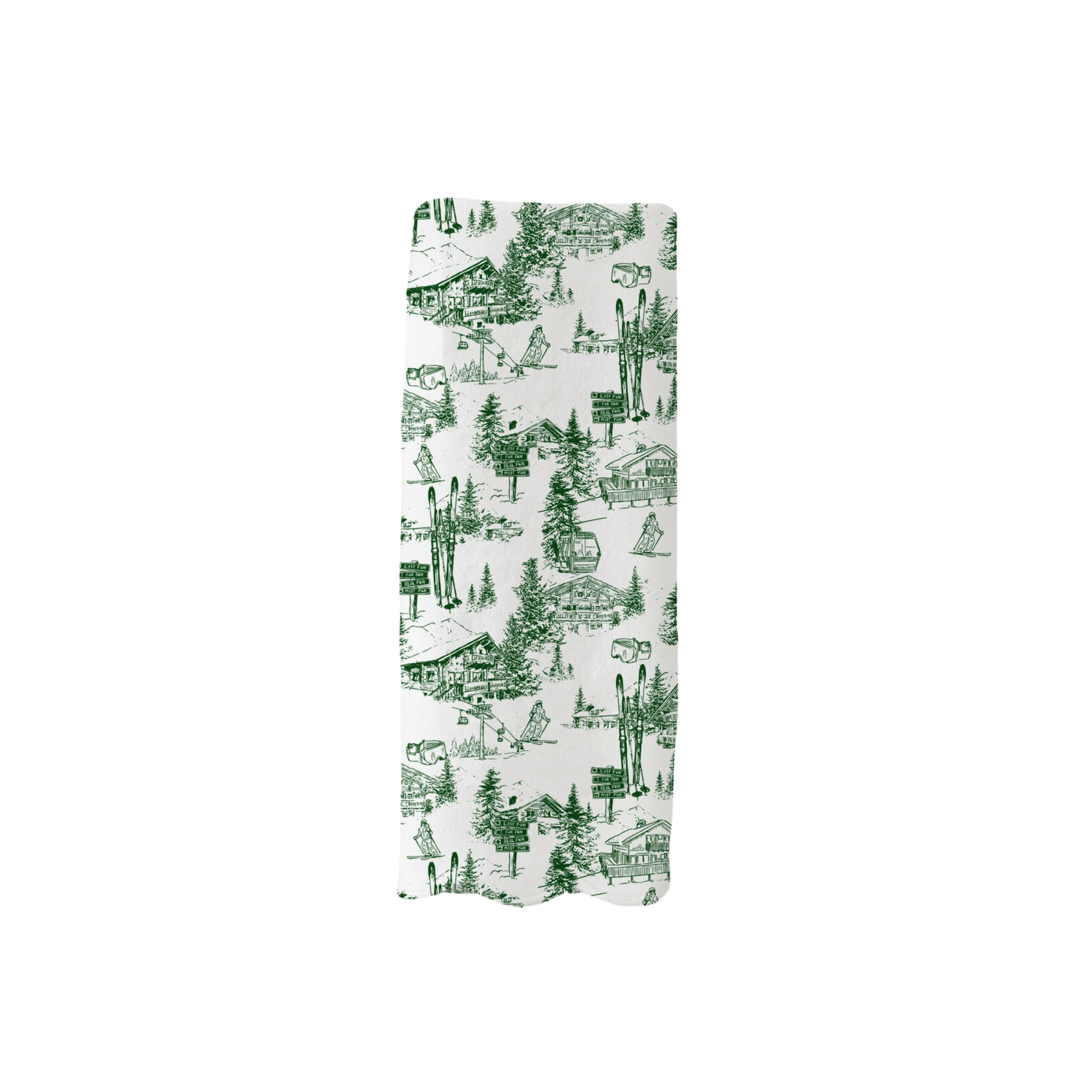 Ski Toile Guest Towel | Design for the PPL