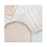 Sweet Peach Cabana Stripe Party Napkins | Design for the PPL