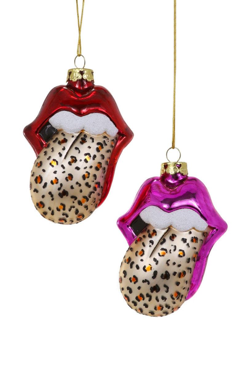 Tongue Out Leopard Print Ornament | Design for the PPL