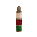 Velvet Ribbon on Wood Spool - Green, Red & Ivory | Design for the PPL
