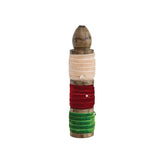 Velvet Ribbon on Wood Spool - Green, Red & Ivory | Design for the PPL