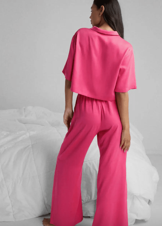 Washable Silk HR Pant Set Flamingo | Design for the PPL