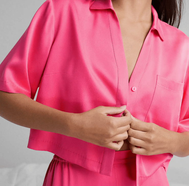 Washable Silk HR Pant Set Flamingo | Design for the PPL