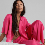 Washable Silk HR Pant Set Flamingo | Design for the PPL