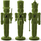 Wood Green Velvet Nutcrackers S/3 | Design for the PPL
