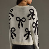 Cream Bow Sweater