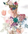 40 x 48 Blooming Serenity II (IBG)