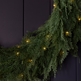 Cypress Leaf Full Real Touch Garland - 15 Ft