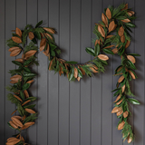 Magnolia Norfolk Cypress Garland - 15 Ft