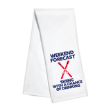 Skiing with A Chance of Drinking Kitchen Towel