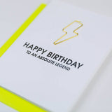 Absolute Legend Birthday - Paper Clip Letterpress Card