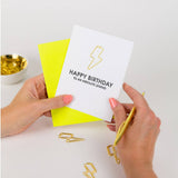 Absolute Legend Birthday - Paper Clip Letterpress Card