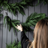Cypress Leaf Full Real Touch Garland - 15 Ft