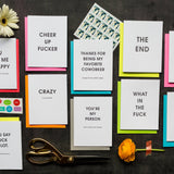 Cheer Up Fucker - Funny Everyday - Letterpress Greeting Card