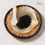 Black Mother of Pearl Caviar Plate