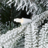 Shadow Woods Flocked Spruce 9ft Pre-lit Garland (plug in)